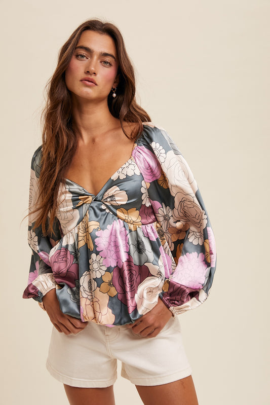 Floral Babydoll Top