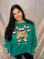 Sequin Candy Cane French Terry Sweatshirt