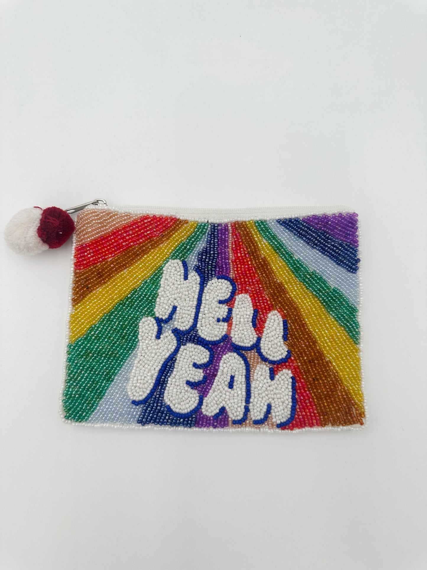 "Hell Yeah" Beaded Coin Purse