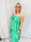 Kelly Green Tiered Ruffle Maxi Dress