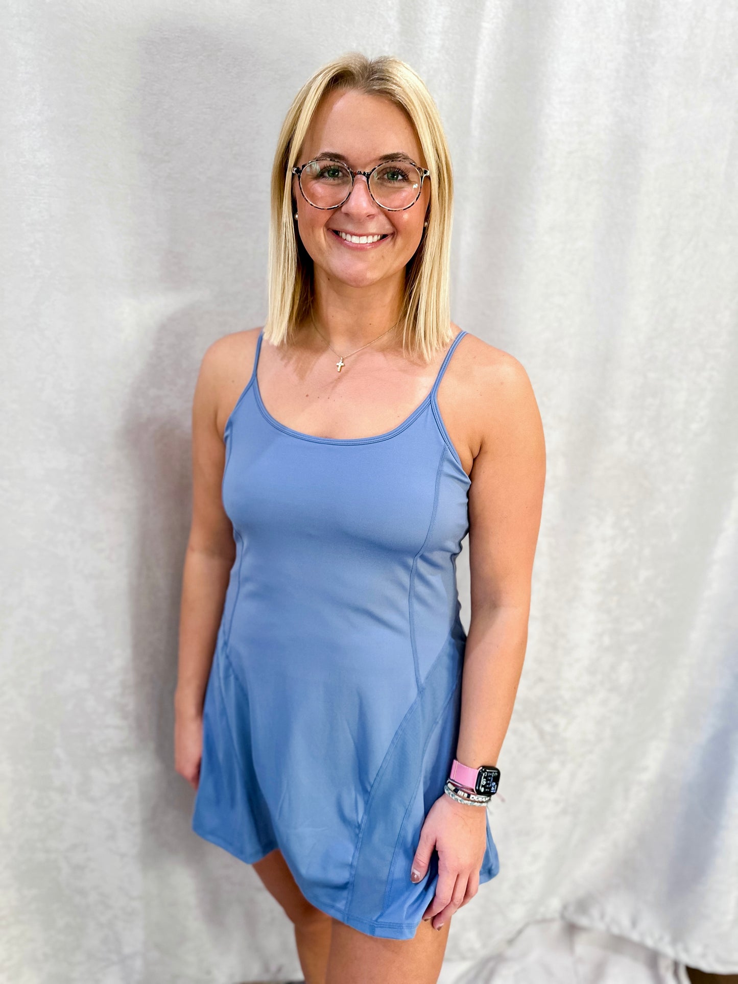 Blue Activewear Tennis Dress