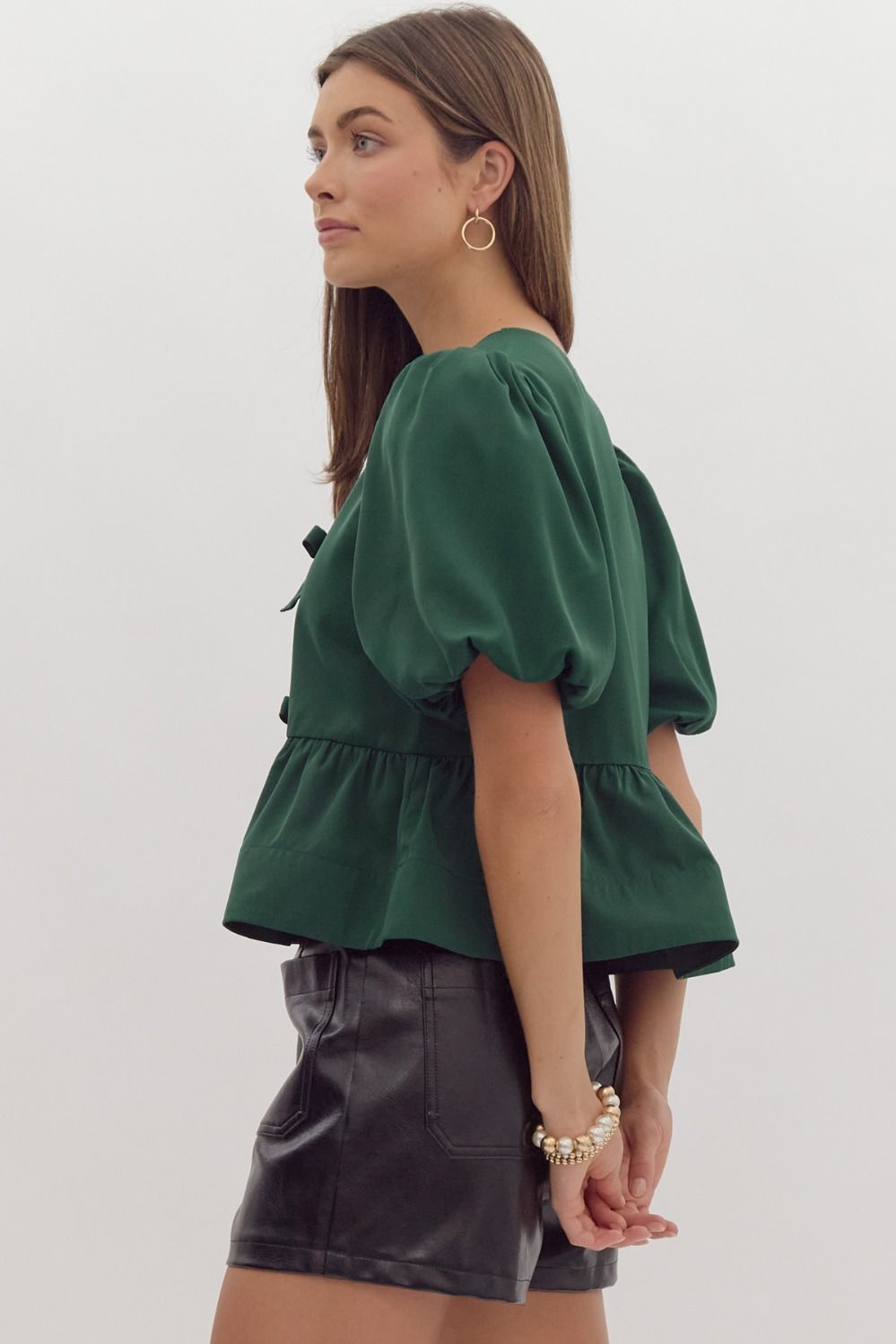 Emerald Chic Bow Top