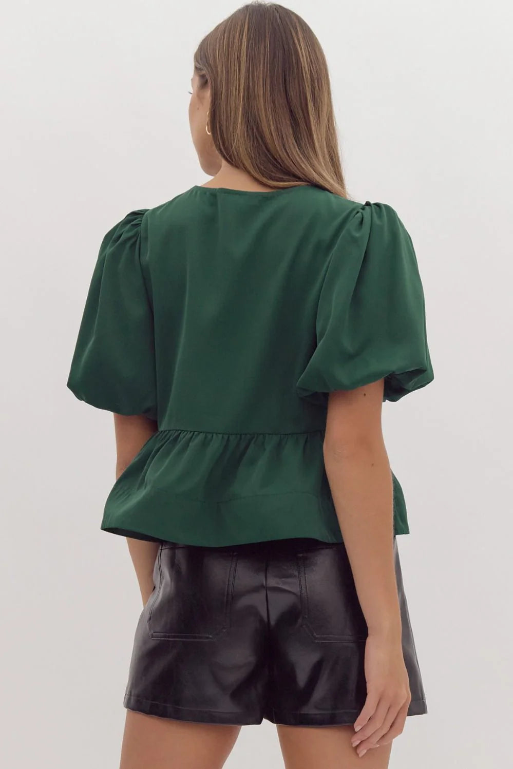 Emerald Chic Bow Top