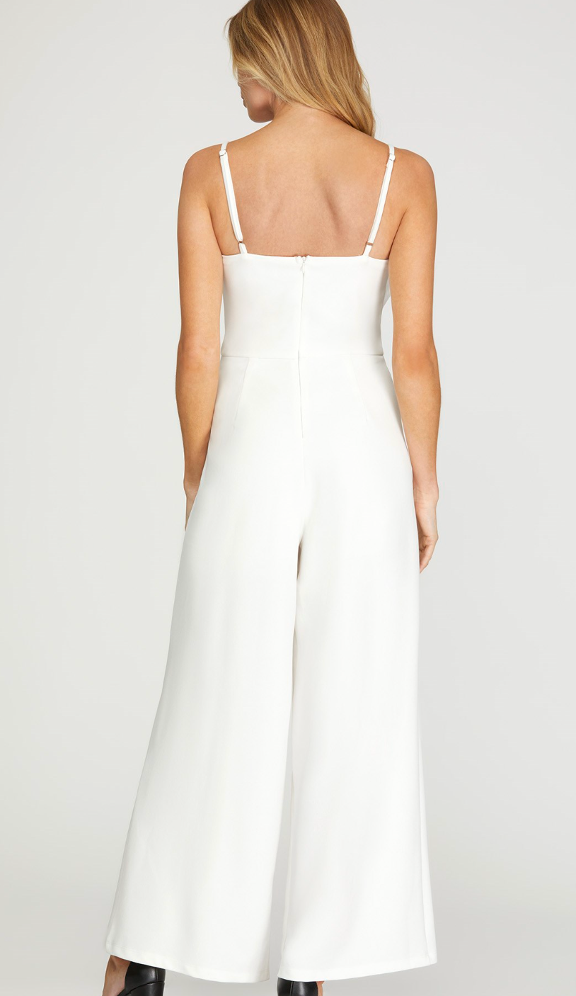 White Bow Jumpsuit