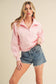 Pink Dove Funnel Neck Half Zip Scuba Dupe