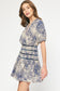 Midnight Antique Print Dress