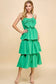 Kelly Green Tiered Ruffle Maxi Dress