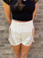 Color Block High Waisted Active Shorts