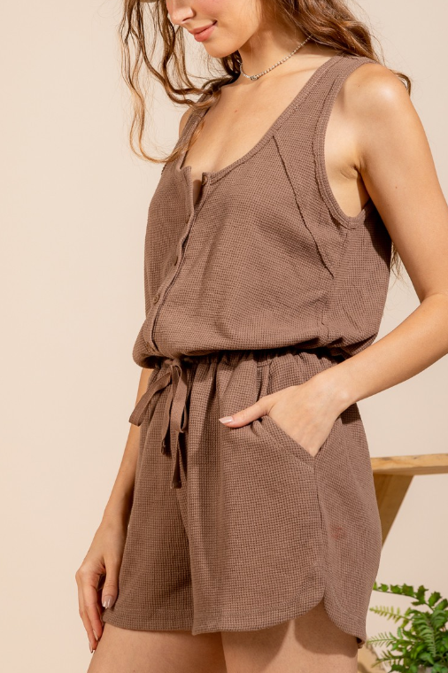 Solid Knit Romper